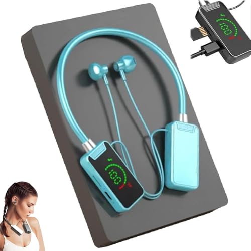 Kabellose Soundkarte Live Streaming Ohrhörer, Soundkarte Live Tuning Kopfhörer, Wasserdicht Wireless Nackenbügel Bluetooth Kopfhörer mit Display Geeignetes Singen von Yiokii