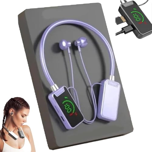 Kabellose Soundkarte Live Streaming Ohrhörer, Soundkarte Live Tuning Kopfhörer, Wasserdicht Wireless Nackenbügel Bluetooth Kopfhörer mit Display Geeignetes Singen von Yiokii