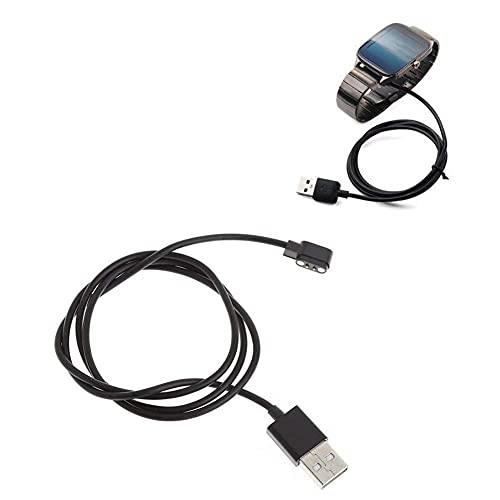 Smartwatch-Ladegerät, 2-polig, magnetisch, tragbar, Standfuß, USB-Ladekabel für Smartwatch, 80 cm, 2 Pins, 2,84 mm, USB-Smartwatch-Zubehör Smartwatch-Ladegerät, 2-polig, magnetisch, tragbar, Standfuß, USB-Ladekabel für Smartwatch, 80 cm, 2 Pins, 2,84 mm, USB-Smartwatch-Zubehör von Yiokii
