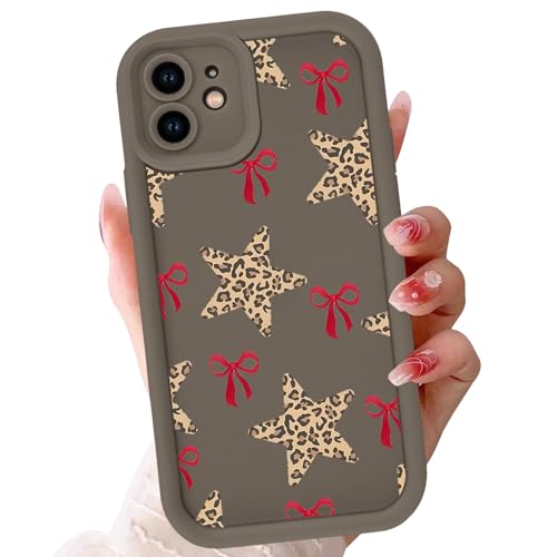 Yirlbey Handyhülle für iPhone 12 Hülle, Aesthetic Leopard Schleifen Herz Muster Design Mädchen Frauen Schutzhülle, Silikon Stoßfest Bumper Cover Erhöhte Displayränder Case für iPhone12 6,1",Bow Yirlbey Handyhülle für iPhone 12 Hülle, Aesthetic Leopard Schleifen Herz Muster Design Mädchen Frauen Schutzhülle, Silikon Stoßfest Bumper Cover Erhöhte Displayränder Case für iPhone12 6,1",Bow von Yirlbey