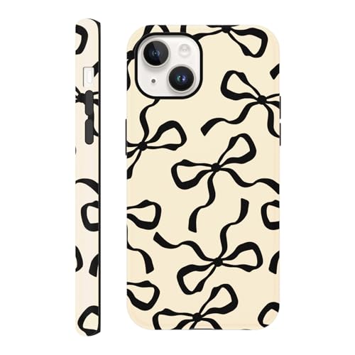 Yirlbey Handyhülle für iPhone 14 / iPhone 13 Hülle 6,1", Aesthetic Schleifen Motiv Design für Mädchen Schutzhülle Zweischichtige Stoßfest Weiche Bunt Silikon TPU Bumper Case, Kokette Schwarz Fliege Yirlbey Handyhülle für iPhone 14 / iPhone 13 Hülle 6,1", Aesthetic Schleifen Motiv Design für Mädchen Schutzhülle Zweischichtige Stoßfest Weiche Bunt Silikon TPU Bumper Case, Kokette Schwarz Fliege von Yirlbey