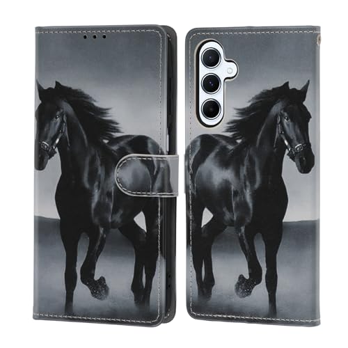 Yirlbey PU Leder Handyhülle für Samsung Galaxy A16 5G Hülle 6,7", Aesthetic Pferd Motiv Design für Mädchen Klapphülle Magnet Stoßfeste Kartenfach Klappbar Schutzhülle Silikon Flip Handytasche Case Yirlbey PU Leder Handyhülle für Samsung Galaxy A16 5G Hülle 6,7", Aesthetic Pferd Motiv Design für Mädchen Klapphülle Magnet Stoßfeste Kartenfach Klappbar Schutzhülle Silikon Flip Handytasche Case von Yirlbey