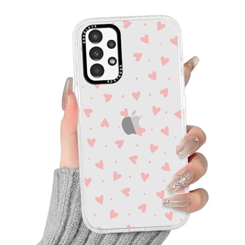 Yirlbey Transparent HandyHülle für Samsung Galaxy A13 4G Herz Hülle, Aesthetic Muster Liebe Design Mädchen Geschenk Schutzhülle, Silikon Harter PC-Rückseite Case Cover für Samsung A13 6,6",Heart Yirlbey Transparent HandyHülle für Samsung Galaxy A13 4G Herz Hülle, Aesthetic Muster Liebe Design Mädchen Geschenk Schutzhülle, Silikon Harter PC-Rückseite Case Cover für Samsung A13 6,6",Heart von Yirlbey