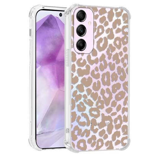 Yirlbey Transparent HandyHülle für Samsung Galaxy A55 5G Hülle Leopard, Aesthetic Muster Niedlich Design Mädchen Geschenk Schutzhülle, Silikon PC-Rückseite Case Cover für Samsung A55 6,6",Grauer Yirlbey Transparent HandyHülle für Samsung Galaxy A55 5G Hülle Leopard, Aesthetic Muster Niedlich Design Mädchen Geschenk Schutzhülle, Silikon PC-Rückseite Case Cover für Samsung A55 6,6",Grauer von Yirlbey