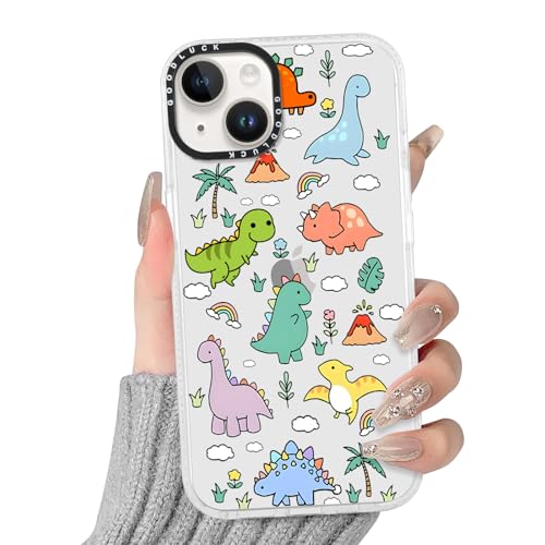Yirlbey Transparent HandyHülle für iPhone 14 Plus Cartoon Hülle, Aesthetic Muster Dinosaurier Design Mädchen Geschenk Schutzhülle, Silikon Harter PC-Rückseite Case Cover für iPhone 14Plus 6,7" Yirlbey Transparent HandyHülle für iPhone 14 Plus Cartoon Hülle, Aesthetic Muster Dinosaurier Design Mädchen Geschenk Schutzhülle, Silikon Harter PC-Rückseite Case Cover für iPhone 14Plus 6,7" von Yirlbey