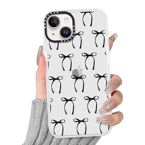 Yirlbey Transparent Handyhülle für iPhone 14/iPhone 13 Hülle, Aesthetic Schleifen Muster Bunt Design Mädchen Geschenk Schutzhülle,Silikon TPU Harter PC-Rückseite Case Cover für iPhone13 6,1", Schwarze Yirlbey Transparent Handyhülle für iPhone 14/iPhone 13 Hülle, Aesthetic Schleifen Muster Bunt Design Mädchen Geschenk Schutzhülle,Silikon TPU Harter PC-Rückseite Case Cover für iPhone13 6,1", Schwarze von Yirlbey