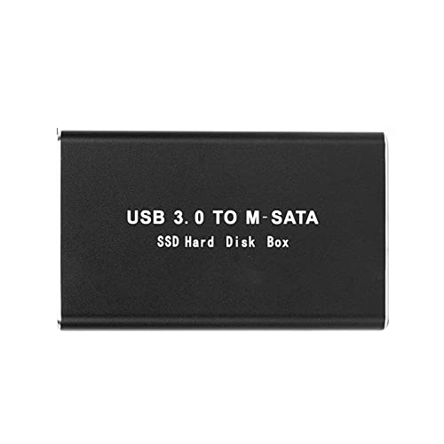 MSATA-Gehäuse für MSATA-Festplatte, Msata-Gehäuse, 6,5 x 4,0 x 1,0 cm, USB 3.0, MSATA, Solid-State-Laufwerk-Gehäuse, Aluminiumlegierung, Msata USB SSD-Gehäuse, 6,5 x 4,0 x 1,0 cm von Yisawroy