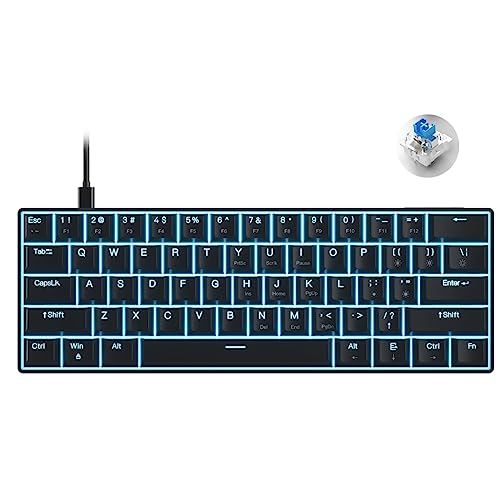 Yisawroy 60% kompakte mechanische Tastatur mit blauem programmierbarem kundengebundenem Hot Swap grün/roter Schalter DIY Tastatur für PC-Spiel von Yisawroy