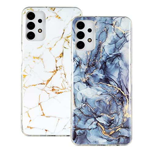 Yiscase Marmor-Schutzhülle für Samsung Galaxy A13 4G, weiche, schlanke TPU-Handyhülle, IMD, Anti-Gelb, Glitzer-Hülle, stoßfeste Schutzhüllen – Weiß + Grau, 2 Stück Yiscase Marmor-Schutzhülle für Samsung Galaxy A13 4G, weiche, schlanke TPU-Handyhülle, IMD, Anti-Gelb, Glitzer-Hülle, stoßfeste Schutzhüllen – Weiß + Grau, 2 Stück von Yiscase