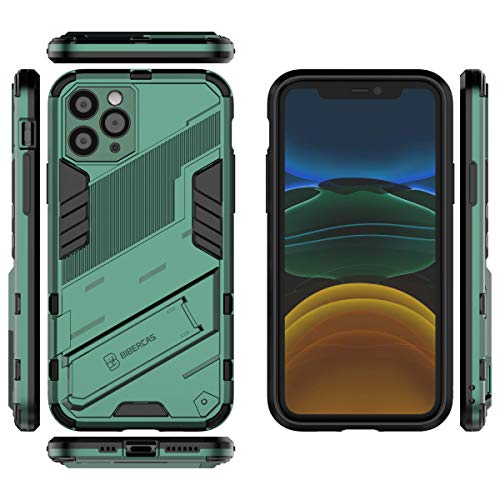 Entworfen für iPhone 11 Hülle || Eingebauter Ständer || Robuste, stoßfeste Handyhülle in Militärqualität || Aluminiumhülle harte Schutzhülle || Grün Entworfen für iPhone 11 Hülle || Eingebauter Ständer || Robuste, stoßfeste Handyhülle in Militärqualität || Aluminiumhülle harte Schutzhülle || Grün von Yiscase