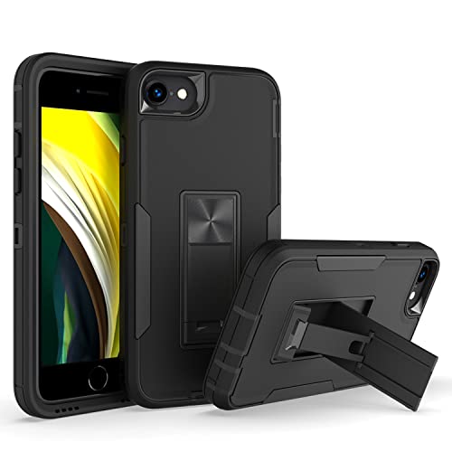 Entworfen für iPhone 6/7/8 Kickstand Case mit Militärqualität Fallschutz Arbeit mit magnetischer Autohalterung, staubdicht, wasserdicht, Hybrid-Hartschale für Männer und Frauen – Schwarz Entworfen für iPhone 6/7/8 Kickstand Case mit Militärqualität Fallschutz Arbeit mit magnetischer Autohalterung, staubdicht, wasserdicht, Hybrid-Hartschale für Männer und Frauen – Schwarz von Yiscase