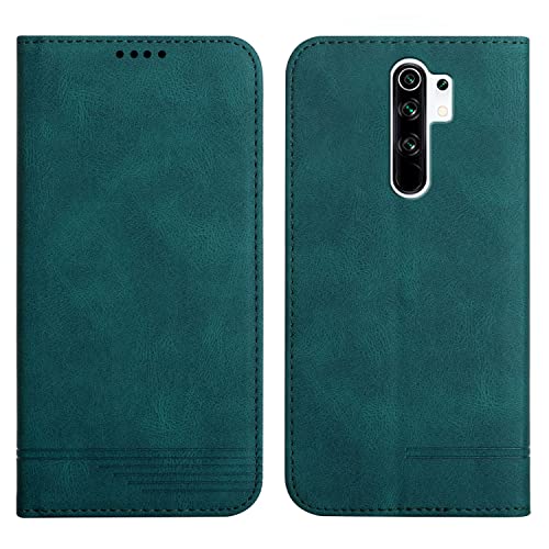 Klapphülle Kompatible für Redmi 9/Redmi 9 Prime/Xiaomi Poco M2, Einfarbig PU Lederhülle Weich TPU Handyhülle mit Kartenfach Stark Magnetverschluss Flip Case -Grün Klapphülle Kompatible für Redmi 9/Redmi 9 Prime/Xiaomi Poco M2, Einfarbig PU Lederhülle Weich TPU Handyhülle mit Kartenfach Stark Magnetverschluss Flip Case -Grün von Yiscase