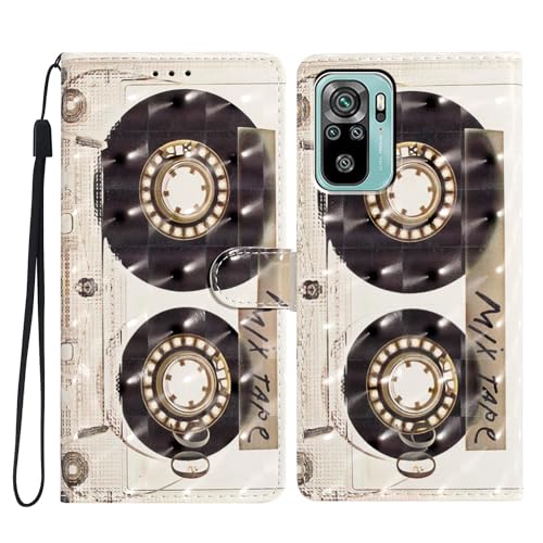 Kompatibel mit Redmi Note 10 4G/Note 10s Handyhülle | 3D Malerei Premium PU Leder Hülle | TPU Innere Brieftasche Hülle Kreditkartenhalter | Kickstand Handschlaufe Flip Case | Kassette Kompatibel mit Redmi Note 10 4G/Note 10s Handyhülle | 3D Malerei Premium PU Leder Hülle | TPU Innere Brieftasche Hülle Kreditkartenhalter | Kickstand Handschlaufe Flip Case | Kassette von Yiscase