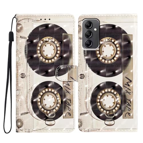 Kompatibel mit Samsung Galaxy A14 4G/5G Handyhülle | 3D Malerei Premium PU Leder Hülle | TPU Innere Brieftasche Hülle Kreditkartenfächer | Kickstand Handschlaufe Flip Case | Kassette Kompatibel mit Samsung Galaxy A14 4G/5G Handyhülle | 3D Malerei Premium PU Leder Hülle | TPU Innere Brieftasche Hülle Kreditkartenfächer | Kickstand Handschlaufe Flip Case | Kassette von Yiscase