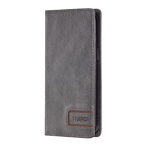 Kompatibel mit Samsung Galaxy S7 Edge, Brieftaschen-Hülle, PU-Leder, Flip-Retro-Hülle mit Ständer, Kartenhalter, stoßfeste Handyhülle, Grau Kompatibel mit Samsung Galaxy S7 Edge, Brieftaschen-Hülle, PU-Leder, Flip-Retro-Hülle mit Ständer, Kartenhalter, stoßfeste Handyhülle, Grau von Yiscase