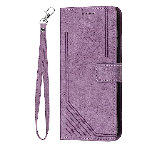 Schutzhülle für Huawei P30 Pro, fühlt sich an, fühlt sich an, einfarbig, PU-Leder, magnetische Schutzhülle, Kartenhalter, Standfunktion, Handschlaufe, Klapphülle, Violett Schutzhülle für Huawei P30 Pro, fühlt sich an, fühlt sich an, einfarbig, PU-Leder, magnetische Schutzhülle, Kartenhalter, Standfunktion, Handschlaufe, Klapphülle, Violett von Yiscase