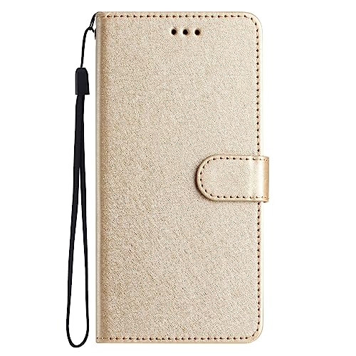 Schutzhülle für Samsung Galaxy A5 2017, PU-Leder, magnetisch, einfarbig, integrierter Ständer, Kartenhalter, Handyhülle, goldfarben Schutzhülle für Samsung Galaxy A5 2017, PU-Leder, magnetisch, einfarbig, integrierter Ständer, Kartenhalter, Handyhülle, goldfarben von Yiscase