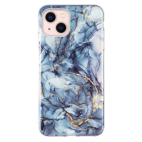 Yiscase 2023 New Marble Case Compatible with iPhone 15 Plus Glitter Marble Phone Case IMD Anti-Yellow Full-Body Protective TPU Cover - Gray von Yiscase
