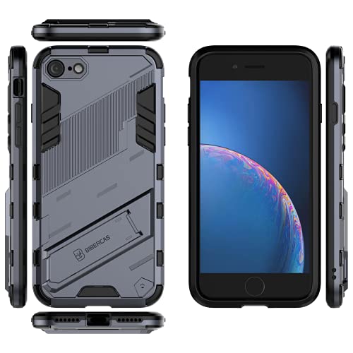 Yiscase Entworfen für iPhone SE 2022 SE 2020 | iPhone 7 8 Hülle || Eingebauter Ständer || Robuste, stoßfeste Handyhülle in Militärqualität || Aluminiumhülle harte Schutzhülle || Grau Yiscase Entworfen für iPhone SE 2022 SE 2020 | iPhone 7 8 Hülle || Eingebauter Ständer || Robuste, stoßfeste Handyhülle in Militärqualität || Aluminiumhülle harte Schutzhülle || Grau von Yiscase