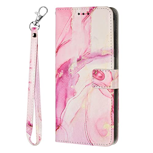 Yiscase Hülle kompatibel für Samsung Galaxy A52S 5G/A52 5G/4G Wallet Case mit Kartenhalter, PU Leder Flip Kartenfächer Marmor Blumen Hülle Kickstand Stoßfest Folio Cover - Rose Gold Yiscase Hülle kompatibel für Samsung Galaxy A52S 5G/A52 5G/4G Wallet Case mit Kartenhalter, PU Leder Flip Kartenfächer Marmor Blumen Hülle Kickstand Stoßfest Folio Cover - Rose Gold von Yiscase