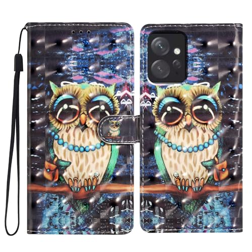 Yiscase Kompatibel mit Redmi Note 12 4G Handyhülle | 3D-Malerei Premium PU Leder Hülle | TPU Innere Brieftasche Hülle Kreditkartenhalter | Kickstand Handschlaufe Flip Case | Eule Yiscase Kompatibel mit Redmi Note 12 4G Handyhülle | 3D-Malerei Premium PU Leder Hülle | TPU Innere Brieftasche Hülle Kreditkartenhalter | Kickstand Handschlaufe Flip Case | Eule von Yiscase