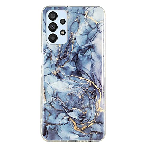 Yiscase Kompatibel mit Samsung Galaxy A33 5G Marmor Hülle Ultra Dünn Silikon TPU Stoßfest Handyhülle für Samsung Galaxy A33 5G - Grau von Yiscase