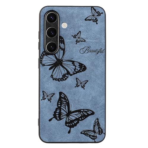 Yiscase TPU Hülle Kompatibel für Samsung Galaxy S24 Schmetterling Muster Frauen Mädchen Schutzhülle Hart PC Rückseite mit Silikon Bumper Stoßfest Cover Rosen Blau Yiscase TPU Hülle Kompatibel für Samsung Galaxy S24 Schmetterling Muster Frauen Mädchen Schutzhülle Hart PC Rückseite mit Silikon Bumper Stoßfest Cover Rosen Blau von Yiscase