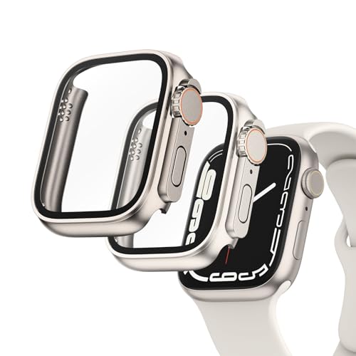 Displayschutzfolie aus gehärtetem Glas, 40 mm, für Apple Watch Serie 6, 5, 4 SE, ultrastil, Harter Polycarbonat, vollständige Abdeckung, HD, klar, stoßfest, 2 Stück Displayschutzfolie aus gehärtetem Glas, 40 mm, für Apple Watch Serie 6, 5, 4 SE, ultrastil, Harter Polycarbonat, vollständige Abdeckung, HD, klar, stoßfest, 2 Stück von Yisica