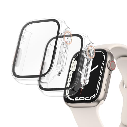 Displayschutzfolie aus gehärtetem Glas, 40 mm, für Apple Watch Serie 6, 5, 4 SE, ultrastil, Harter Polycarbonat, vollständige Abdeckung, HD, klar, stoßfest, 2 Stück Displayschutzfolie aus gehärtetem Glas, 40 mm, für Apple Watch Serie 6, 5, 4 SE, ultrastil, Harter Polycarbonat, vollständige Abdeckung, HD, klar, stoßfest, 2 Stück von Yisica
