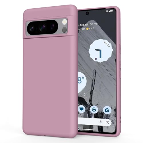 Silikon-Schutzhülle für Google Pixel 8 Pro (2023), seidig-weiche Gummi-Abdeckung, Rundumschutz, Anti-Fingerabdruck, staubdicht, stoßfest, kratzfest, für Google Pixel 8 Pro 5G von Yisica