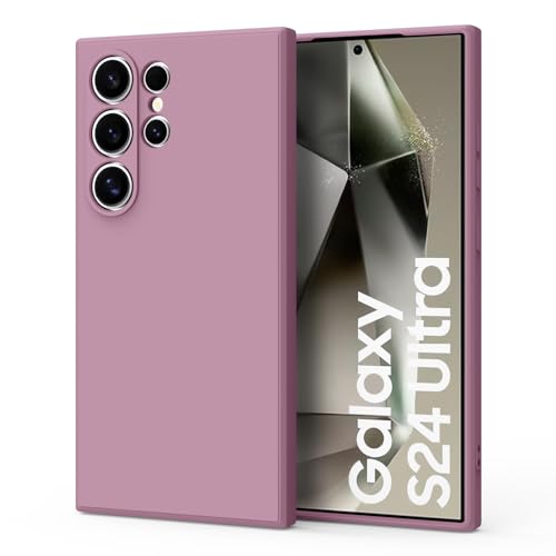 Silikonhülle für Samsung Galaxy S24 Ultra, seidig-weiche Touch-Gel-Gummi-Abdeckung, vollständiger Schutz, stoßfest, flüssige Stoßfängerabdeckung für Samsung S24 Ultra 5G von Yisica