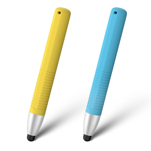 Yisica Eingabestift für Touchscreens, 2 Stück, kinderfreundlicher Tablet-Stift für universellen Touchscreen, kompatibel mit Kindle, Kids Samrt Watch, iPad Pro/Mini/Air, iPhone, griffig, langlebig und von Yisica