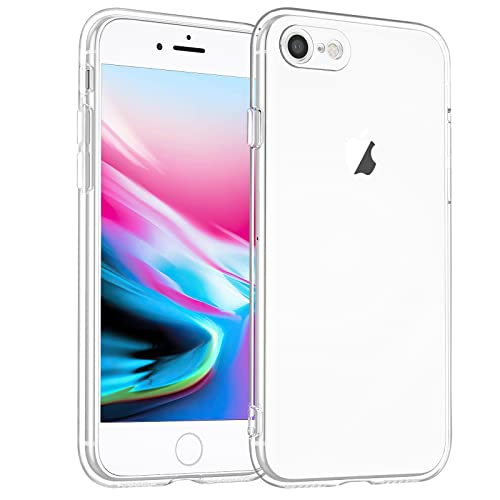 Yisica Transparente Schutzhülle für iPhone SE3 2022 (4,7 Zoll), iPhone SE2 2020, transparent, weich, vollständig, stoßfest, gelb, kratzfest, für iPhone 7/8/SE 2. und 3 von Yisica