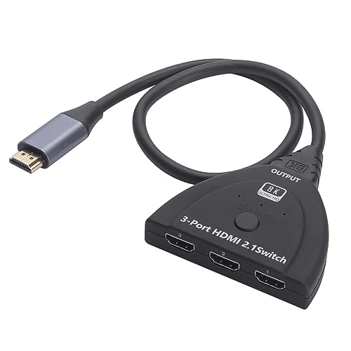Yissone 8K HDMI kompatibel 2. 1 Switch 3 In 1 Out HDMI-kompatibler Splitter unterstützt 8K 4K 1080P von Yissone