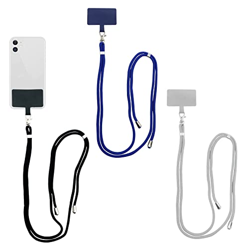 Yitexin 3 x Universal-Handy-Umhängeband, multifunktional, verstellbar, Nylon-Aufnäher, Handy-Umhängeband, Handyband für den Hals (Style2) von Yitexin