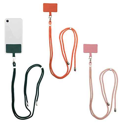 Yitexin 3 x Universal-Handy-Umhängeband, multifunktional, verstellbar, Nylon-Aufnäher, Handy-Umhängeband, Handyband für den Hals (Style3) von Yitexin