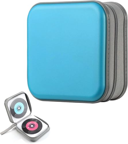 CD-Tasche, Aufbewahrungstasche für CDs und DVDs, CD-Aufbewahrungstasche für Zuhause und das Auto, bietet Platz für 40 Discs, himmelblau. CD-Tasche, Aufbewahrungstasche für CDs und DVDs, CD-Aufbewahrungstasche für Zuhause und das Auto, bietet Platz für 40 Discs, himmelblau. von Yitobici