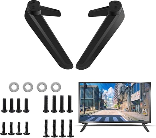 Universal TV Ständer, TV-Sockelfüße mit Schraubenset, TV Standfuss, TV Base Pedestal Feet, TV Stand, TV Mounts, TV Halterung, Ersatz-TV-Ständerbeine, für die meisten Fernseher von 27 bis 55 Zoll Universal TV Ständer, TV-Sockelfüße mit Schraubenset, TV Standfuss, TV Base Pedestal Feet, TV Stand, TV Mounts, TV Halterung, Ersatz-TV-Ständerbeine, für die meisten Fernseher von 27 bis 55 Zoll von Yitobici