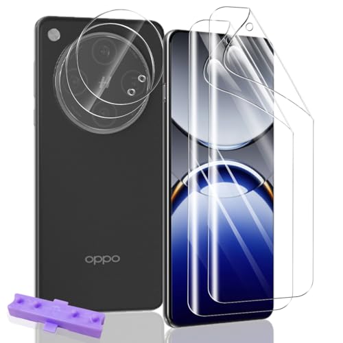 Yiunssy 2+2 Stück Schutzfolie für OPPO Find X8 Pro und OPPO Find X8 Pro Panzer Schutz Glas Kamera, Blasenfreie Weich/Anti- Kratzer/HD Displayschutz/Kamera Schutzglas für OPPO Find X8 Pro von Yiunssy