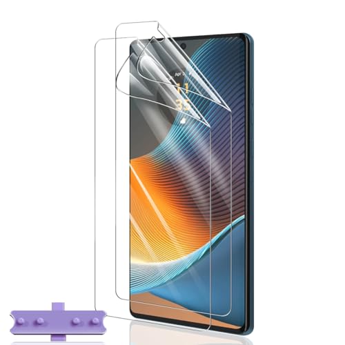 Yiunssy 2 Stück Schutzfolie für Motorola Edge 50 Fusion/Edge 50 Pro/Edge 50 Ultra, Blasenfreie Weich/Anti- Kratzer/HD Displayschutz für Motorola Edge 50 Fusion/Edge 50 Pro/Edge 50 Ultra schutzfolie von Yiunssy