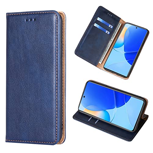 Yiunssy Handyhülle für Huawei Nova 9 SE Hülle Leder,PU Flip Tasche Klapphülle für Nova 9 SE [Standfunktion/Kartenfächern/Brieftasche] Schutzhülle für Huawei Nova 9 SE - Blau von Yiunssy