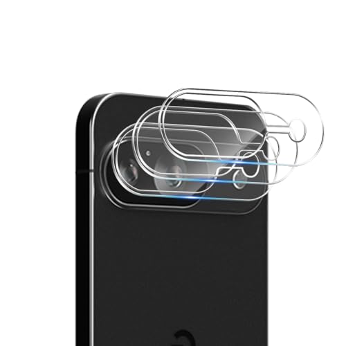 Yiunssy Kameraschutz für Google Pixel 9 Kamera Schutzfolie 3 Stück, Anti-Kratzen Kamera Panzer Schutz Glas, Hüllenfreundlich, 9H Kameraschutz Schutzglas für Google Pixel 9 von Yiunssy