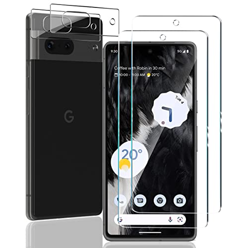 Yiunssy Schutzfolie für Google Pixel 7 Panzer Schutz glas und Pixel 7 Kameraschutz [2+2 Stück],9H Härte Kamera Schutzglas,HD Klar Displayschutzfolie,Panzerfolie für Google Pixel 7 von Yiunssy