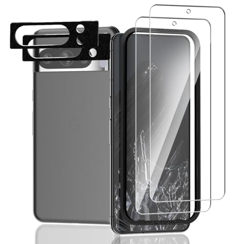 Yiunssy Schutzfolie für Google Pixel 8 Pro, 2+2 Stück HD Klar Displayschutzfolie, Panzerglas für Google Pixel 8 Pro Yiunssy Schutzfolie für Google Pixel 8 Pro, 2+2 Stück HD Klar Displayschutzfolie, Panzerglas für Google Pixel 8 Pro von Yiunssy