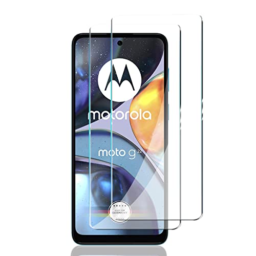 Yiunssy Schutzfolie für Motorola Moto G22 für Panzer Schutz Glas [2 Stück],HD Displayschutzfolie,Anti-Fingerabdruck,Panzerglasfolie für Moto G22 von Yiunssy
