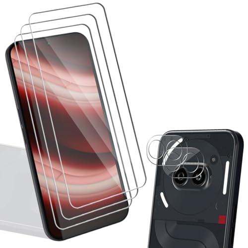 Yiunssy Schutzfolie für Nothing Phone 2A Schutzglas und Nothing Phone 2A Panzer Schutz Glas Kamera[3+2 Stück],HD Klar Displayschutzfolie,Panzerfolie für Nothing Phone 2A von Yiunssy