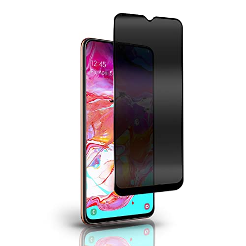 Yiunssy Sichtschutz Panzer Schutz Glas Schutzfolie für Samsung Galaxy A70, Anti-Spähen, Privatsphäre Schutz,3D-Vollabdeckung/Case Friendly, Anti-Spy Privacy Displayschutzfolie für Samsung Galaxy A70 von Yiunssy