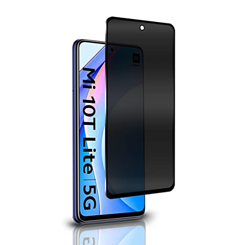 Yiunssy Sichtschutz Panzer Schutz Glas Schutzfolie für Xiaomi Mi 10 Lite, Anti-Spähen, Privatsphäre Schutz,3D-Vollabdeckung/Case Friendly, Anti-Spy Privacy Displayschutzfolie für Xiaomi Mi 10 Lite von Yiunssy