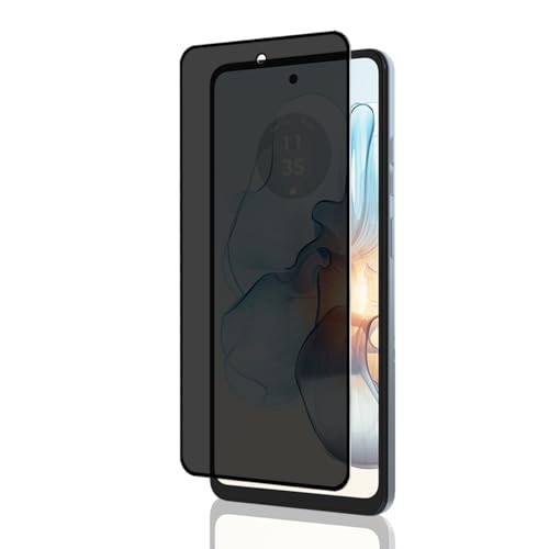 Yiunssy Sichtschutz Schutzfolie für Motorola Moto G24 Panzer Schutz Glas, 9H Härte Anti-Spähen Glas Folie/Privatsphäre Schutz/3D-Vollabdeckung/Displayschutz Privacy Panzerfolie für Motorola Moto G24 von Yiunssy