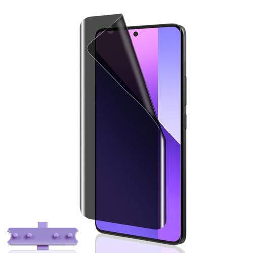 Yiunssy Sichtschutz Schutzfolie für Redmi Note 13 Pro plus 5G Schutzfolie,Ultra Dünn Flexibles Anti-Spähen Folie/Privatsphäre Schutz/3D-Vollabdeckung/Privacy Panzerfolie für Redmi Note 13 Pro plus 5G von Yiunssy